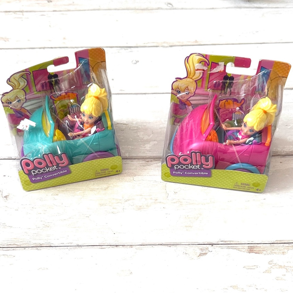 NEW! Polly Pocket 2012 Convertible Car Mini Toys Kids Play Girls Gifts NEW